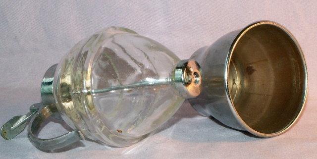 Unique Clear Glass and Metal SYRUP DISPENSER - Metalware