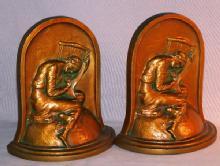 Cast Metal LOST HOPE Bookends - Metalware