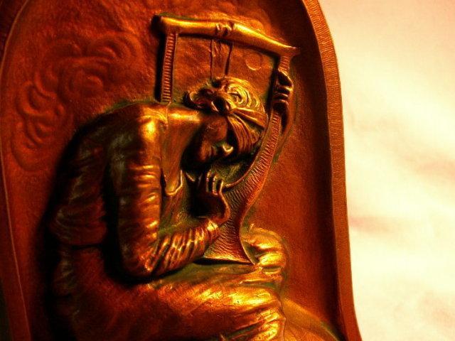 Cast Metal LOST HOPE Bookends - Metalware