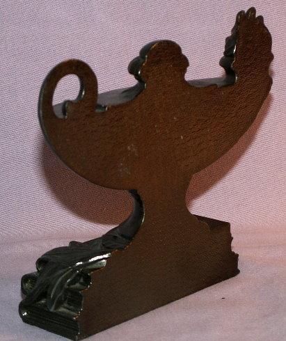 Cast Metal OIL LAMP Bookends - Metalware