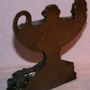 Cast Metal OIL LAMP Bookends - Metalware