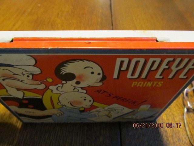 1933 POPEYE Paint Tin - Toys