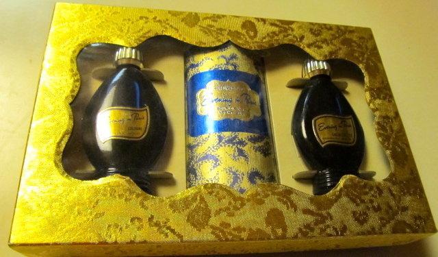 Evening in Paris Unused Vintage Set in BOX - Glass