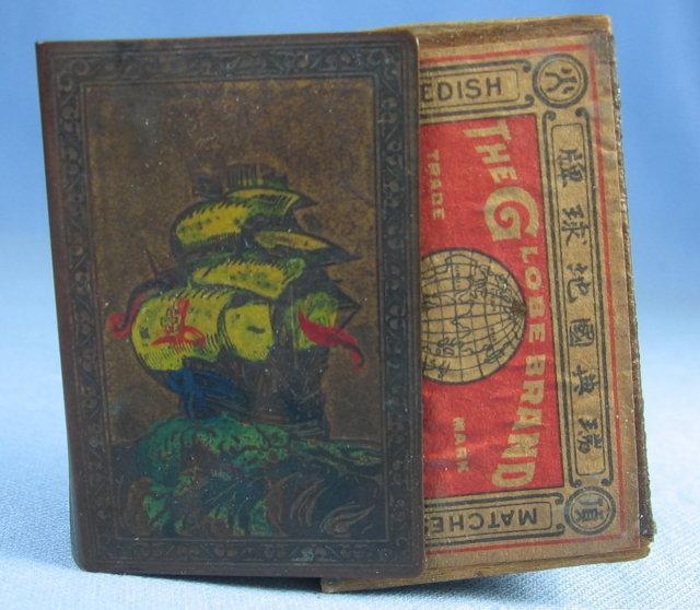 MATCH Holder & Strike - Hand Painted Pocket Case for Stick Matches