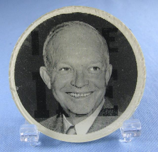 I LIKE IKE Holograph Political Memorabilia Collectible