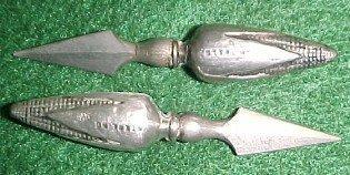 WILCOX Sterling Corn Holders (2) - Silver
