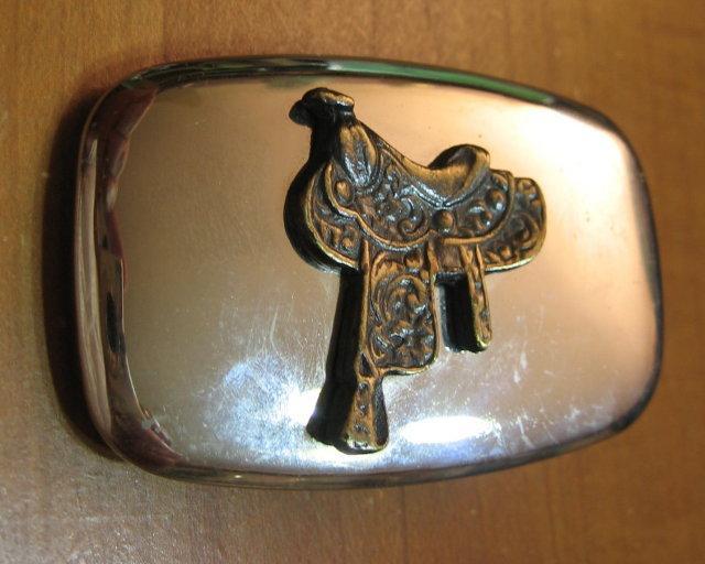 SADDLE Belt Buckle - Vintage Estate Jewelry