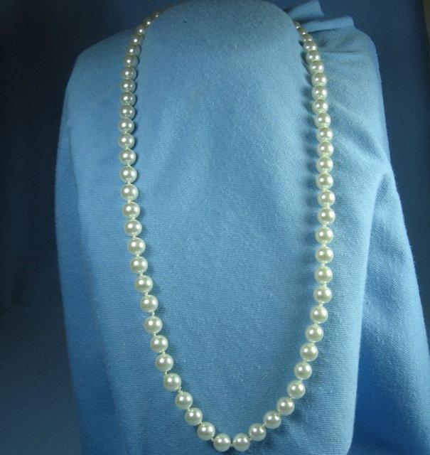 LILAC & PURPLE Bead Necklace - Vintage Costume Jewelry