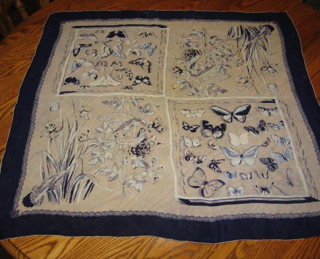 WESTERN Phoenix Bird Tablecloth - Vintage Textile