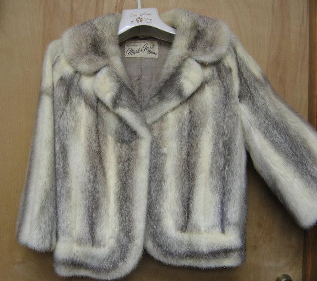 Natural Emba AUTUMN HAZE Mink Coat (Med Blue) - Vintage Fur Apparel