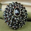 Bohemian GARNET Ring - Classy Antique Fine Jewelry