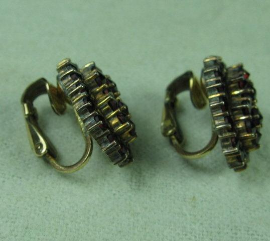 Bohemian GARNET Earrings - Antique Fine Jewelry