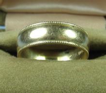 10k Yellow Gold Wedding Band - Antique Fine Jewelry