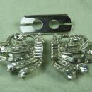 Designer CORO Rhinestone DUETTE Brooch Clip - Antique Estate Designer Costume Jewelry