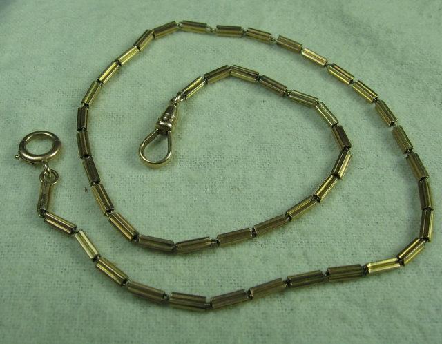 Gold Pocket WATCH CHAIN - Antique Jewelry
