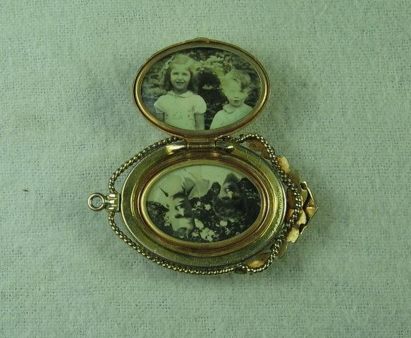Carved Shell CAMEO Gold LOCKET - Antique Fine Estate Jewelry