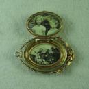 Carved Shell CAMEO Gold LOCKET - Antique Fine Estate Jewelry