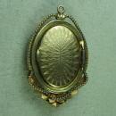Carved Shell CAMEO Gold LOCKET - Antique Fine Estate Jewelry