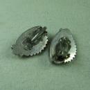 Navajo Indian Sterling Silver & MOP Earrings - Antique Ethnographic Jewelry