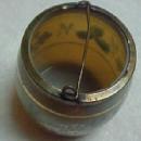 Enameled Bristol Glass Match Holder - Glass