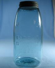 MASONS Patent Nov 30th 1858 1/2 Gallon Glass Canning Jar