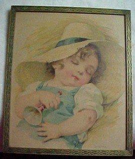Maud Humphrey Print Little Boy Blue - Fine Art + Lamps