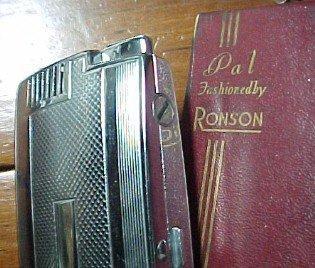 Ronson Varaflame Lighter Gold Silver - Tobacciana