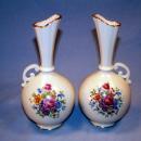 Two LENOX Rose Decorated Porcelain Vases