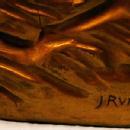 SEARCHING INDIAN Cast Metal Bookends - Metalware