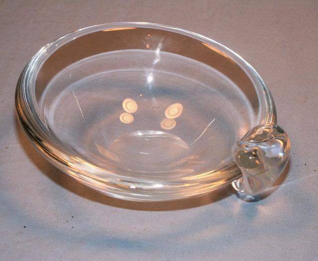 Signed STEUBEN Crystal Glass Mint Bowl