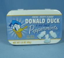 Walt Disney DONALD DUCK & His Pals PEPPERMINT TIN - Vintage Disneyana Collectible