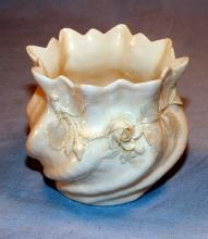 Delicate IRISH BELLEEK Porcelain Rose Bowl