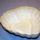 IRISH BELLEEK Porcelain Footed Seashell Bowl