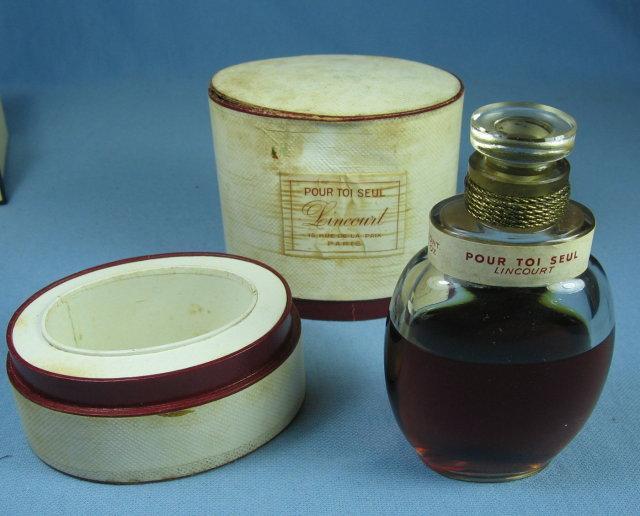 Lincourt 1945 French Perfume Bottle Rare POUR TOI SEUL - VERY Rare Perfume Bottle