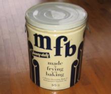 MFB 50# Wesson SHORTENING TIN - Antique Advertising Storage Tin