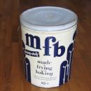 MFB 50# Wesson SHORTENING TIN - Antique Advertising Storage Tin