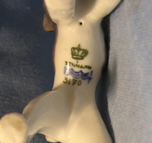 IRISH TERRIER Figurine - Antique Royal Copenhagen Porcelain
