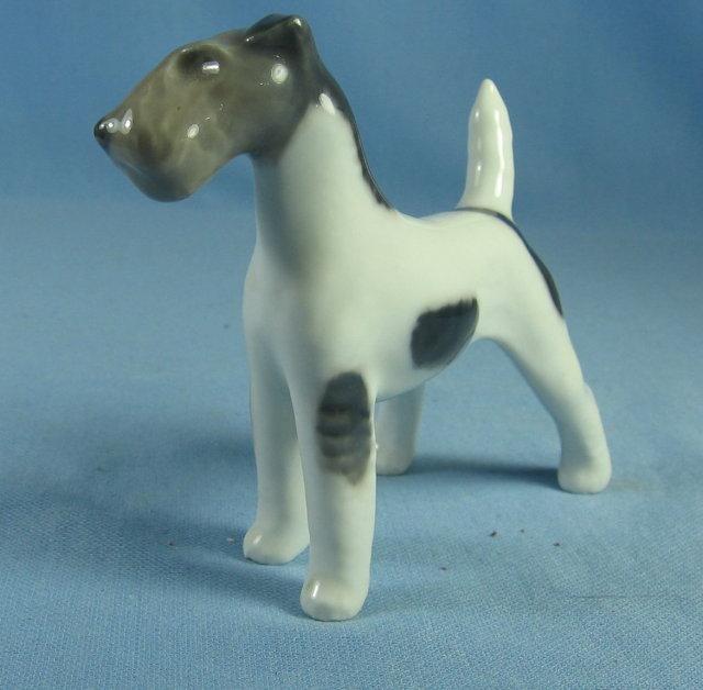 IRISH TERRIER Figurine - Antique Royal Copenhagen Porcelain