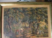 OLD FARM GATE Currier & Ives