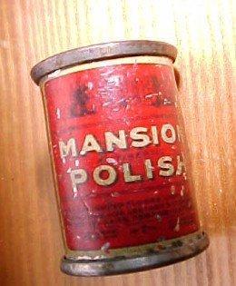 MANSION Antiseptic POLISH Pencil Sharpener Salesman Sample - Advertisement
