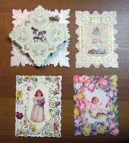 Group of Flower and Girl Cards misc