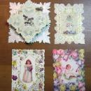 Group of Flower and Girl Cards misc