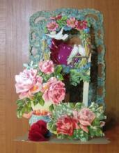 Die Cut Fold out with Doves Misc.