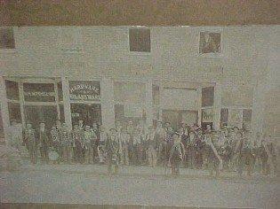 1890 Two Barefoot SMILING Boys with Hats - Paper