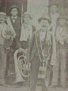1890 Two Barefoot SMILING Boys with Hats - Paper