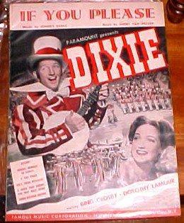 DIXIE -If You Please music Broadway - Paper