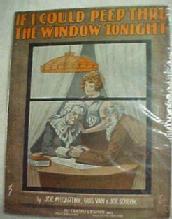 IF I COULD PEEP THRU THE WINDOW TONIGHT - Paper