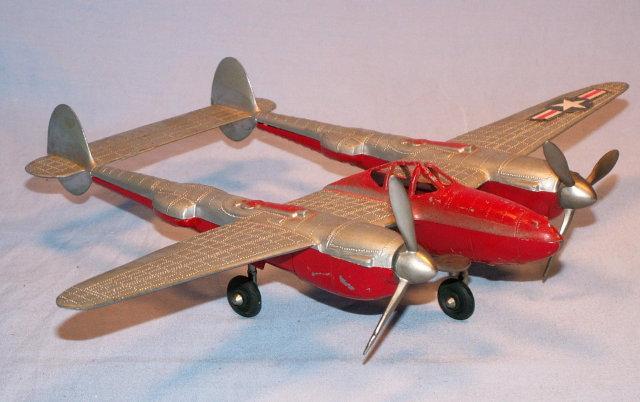 HUBLEY Die Cast P-38 Fighter Plane - Toys