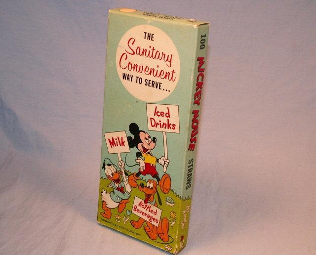 MICKEY MOUSE 100 Sunshine Straws - Advertising