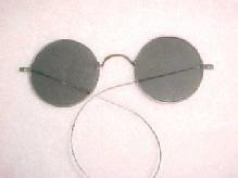 Old Round Colored Glasses - Glass